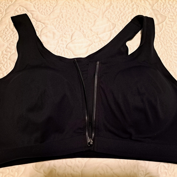 ZYIA Black Front Zipper Access Bra - Picture 2 of 5